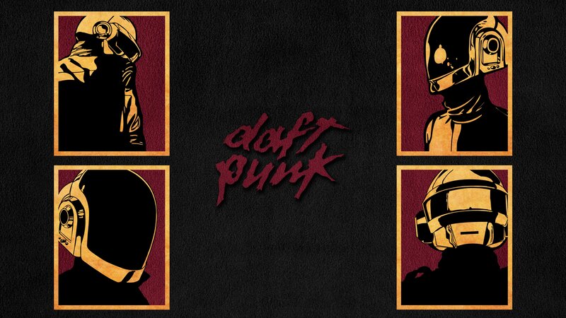 Daft Punk Helmets — Black, Dark