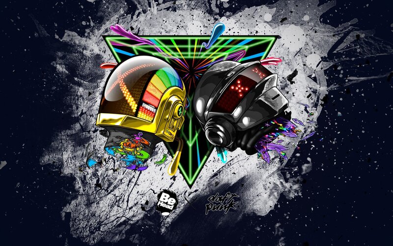 Daft Punk Helmets — Black, Energetic