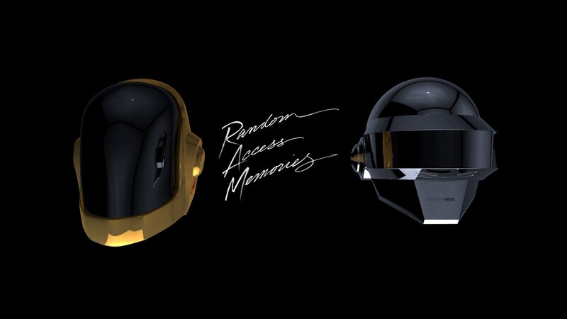 Daft Punk Helmets — Black, Minimalist, 3d Render