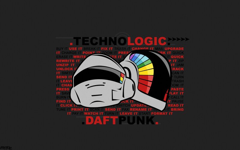 Daft Punk Helmets — Black, Technological