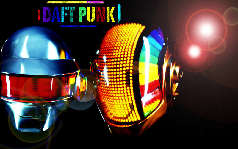 Daft Punk helmets in concert