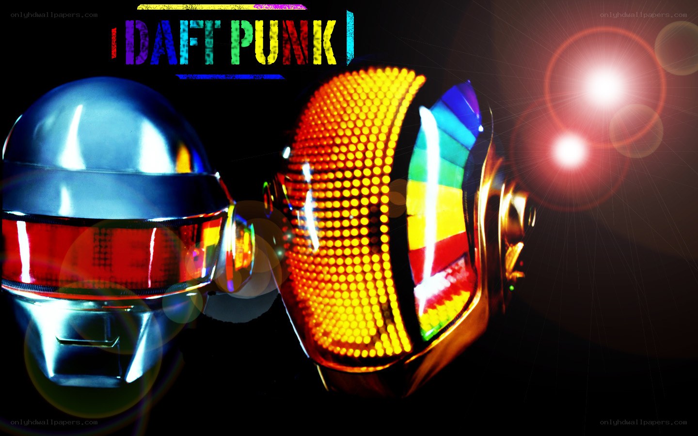 Daft Punk helmets in concert