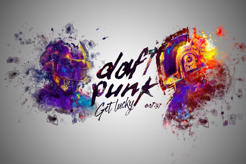 Daft Punk Helmets — Purple, Energetic