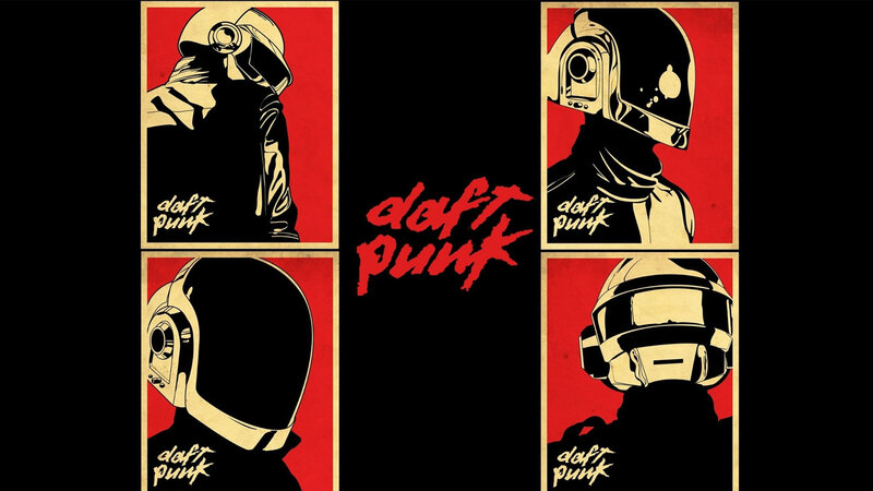 Daft Punk Helmets — Red, Dramatic