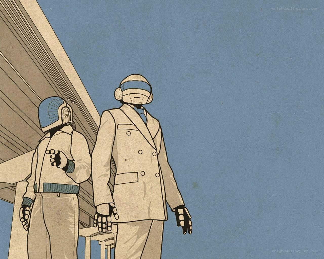 Daft Punk illustration art