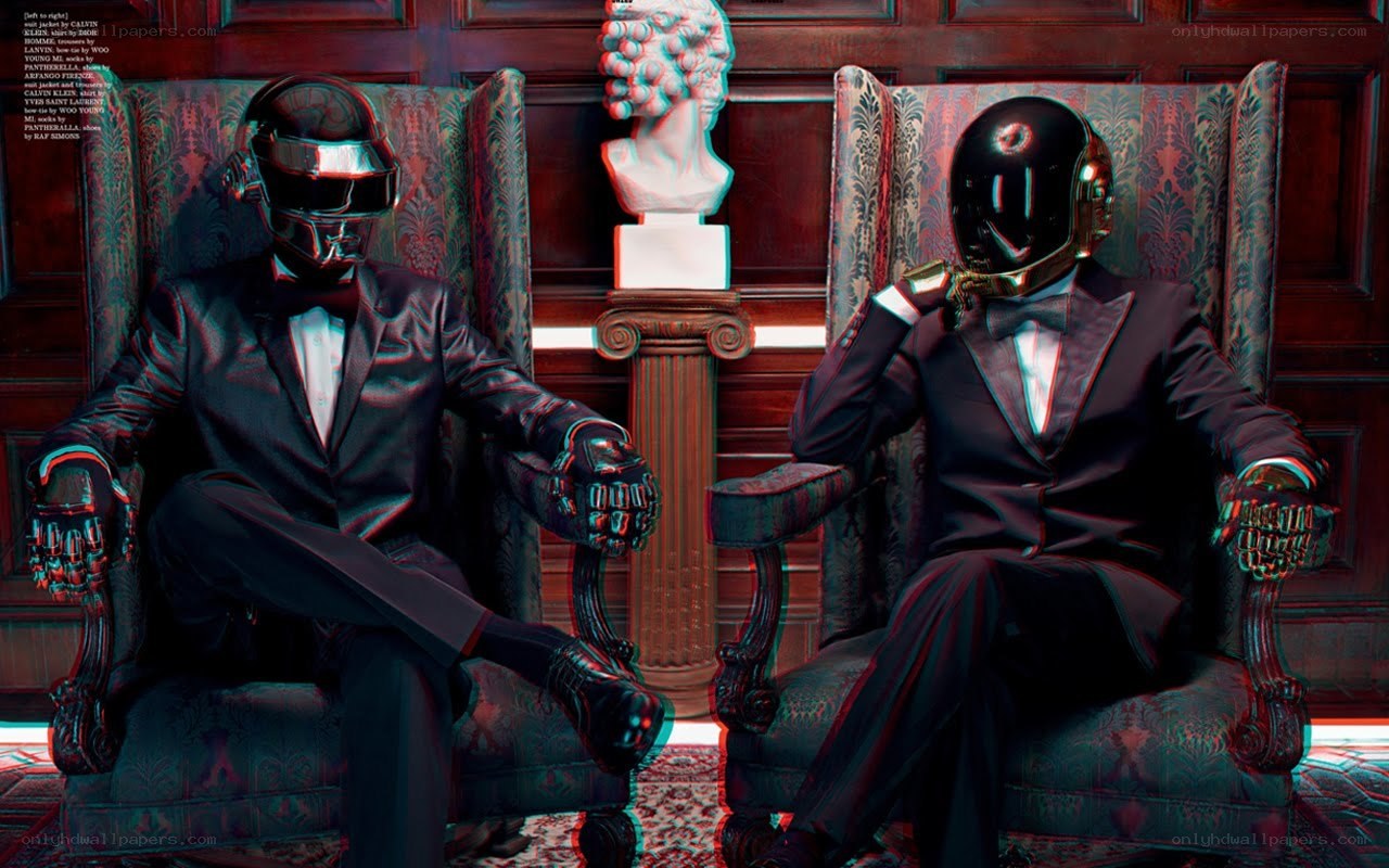 Daft Punk in formal wear