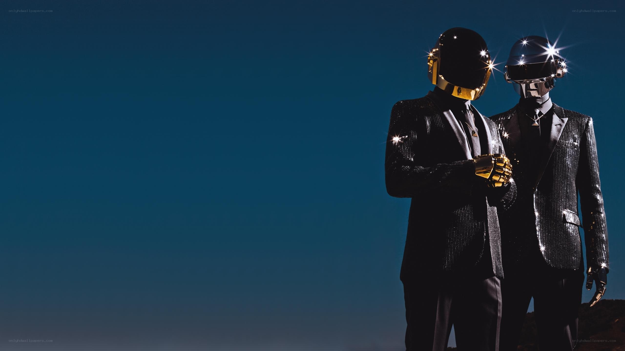 Daft Punk in futuristic suits