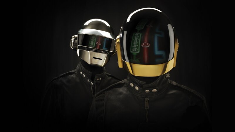 Daft Punk in helmets