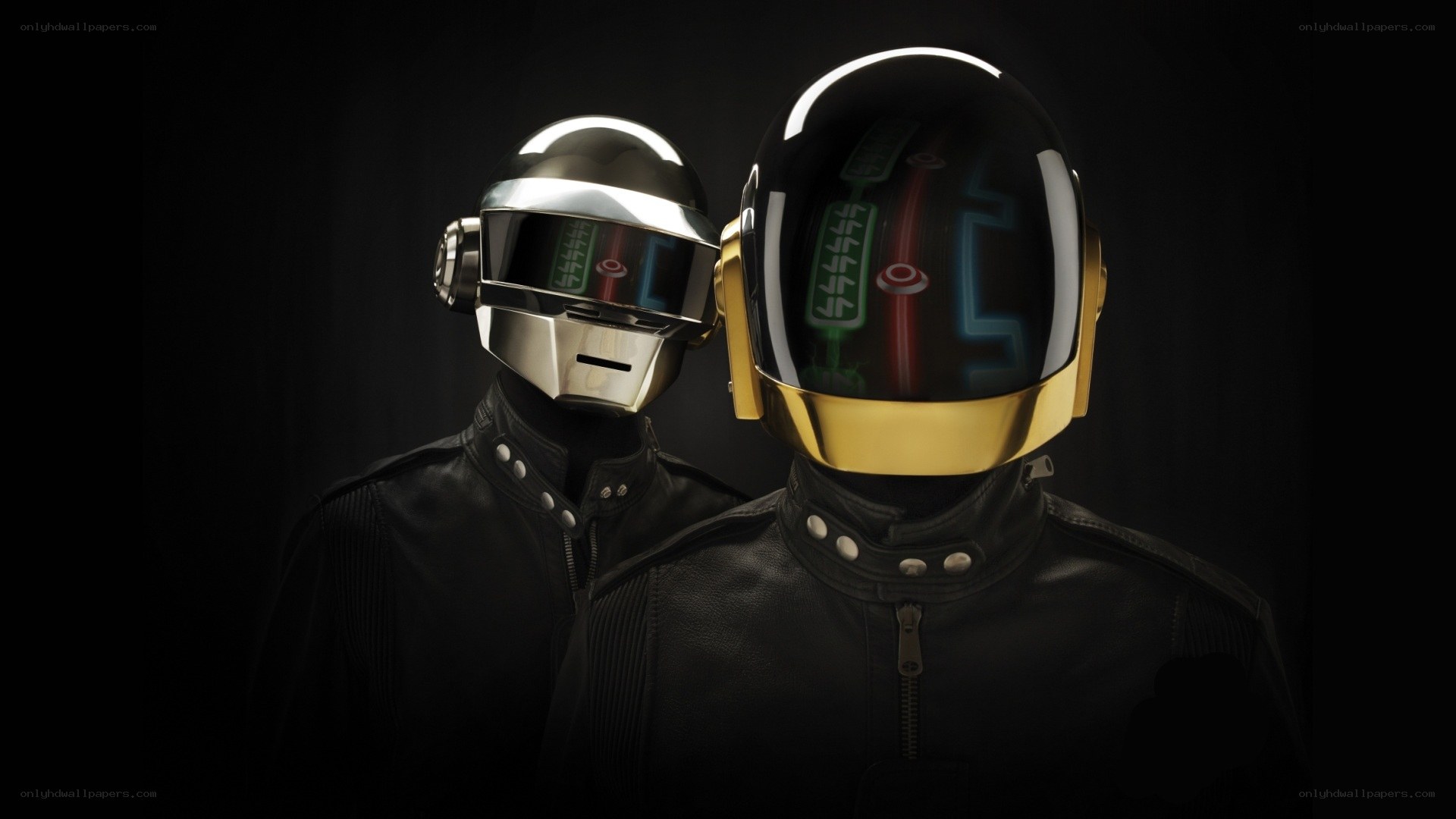 Daft Punk in helmets