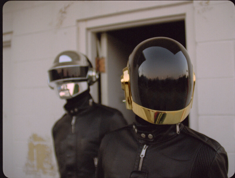 Daft Punk in helmets