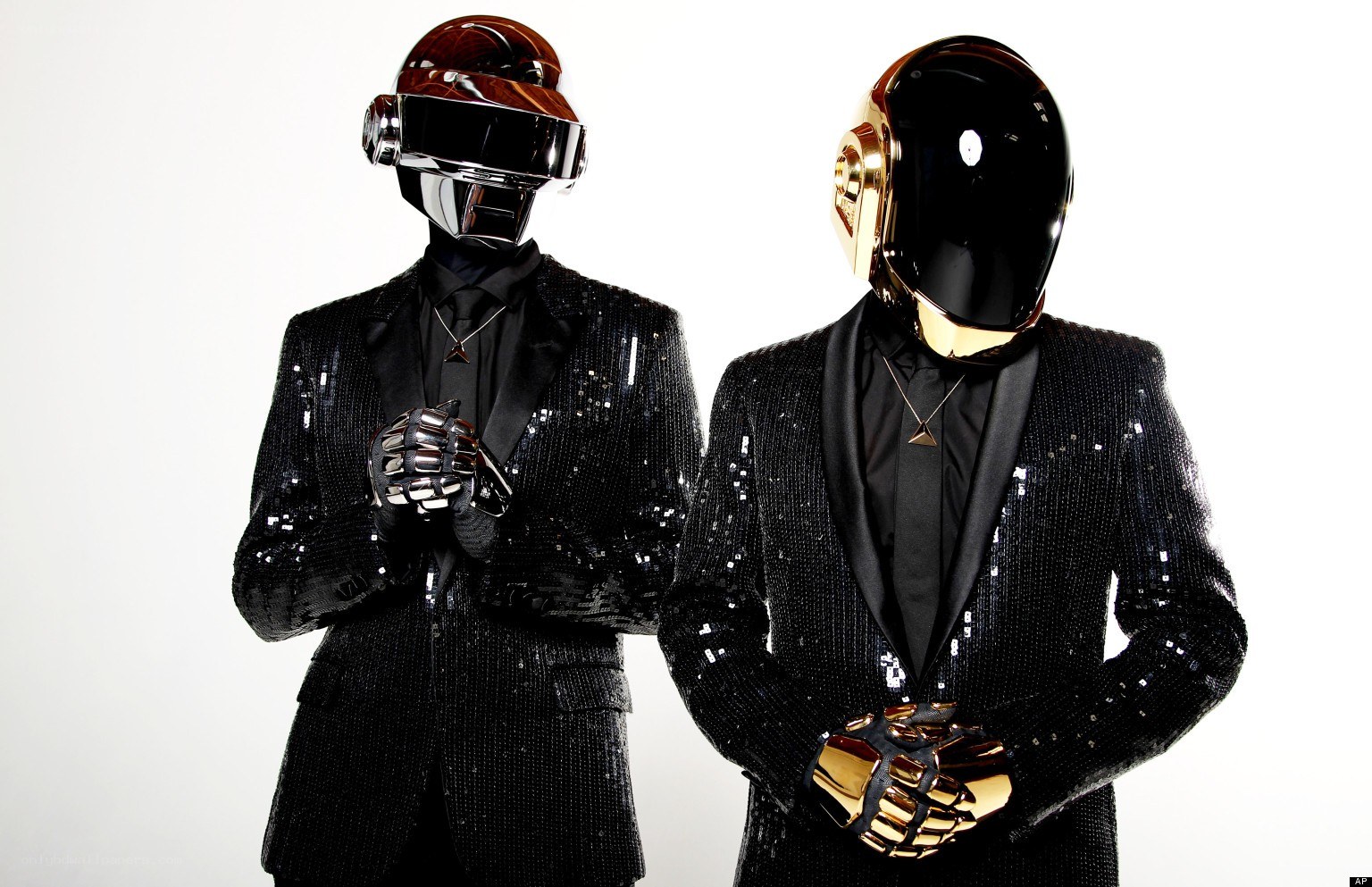 Daft Punk in sequined suits