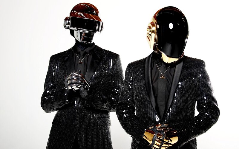 Daft Punk in sequined suits