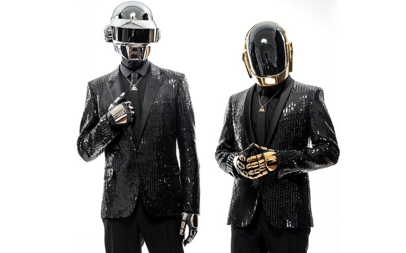Daft Punk in sequined suits