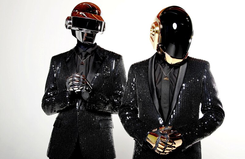 Daft Punk in sequined suits