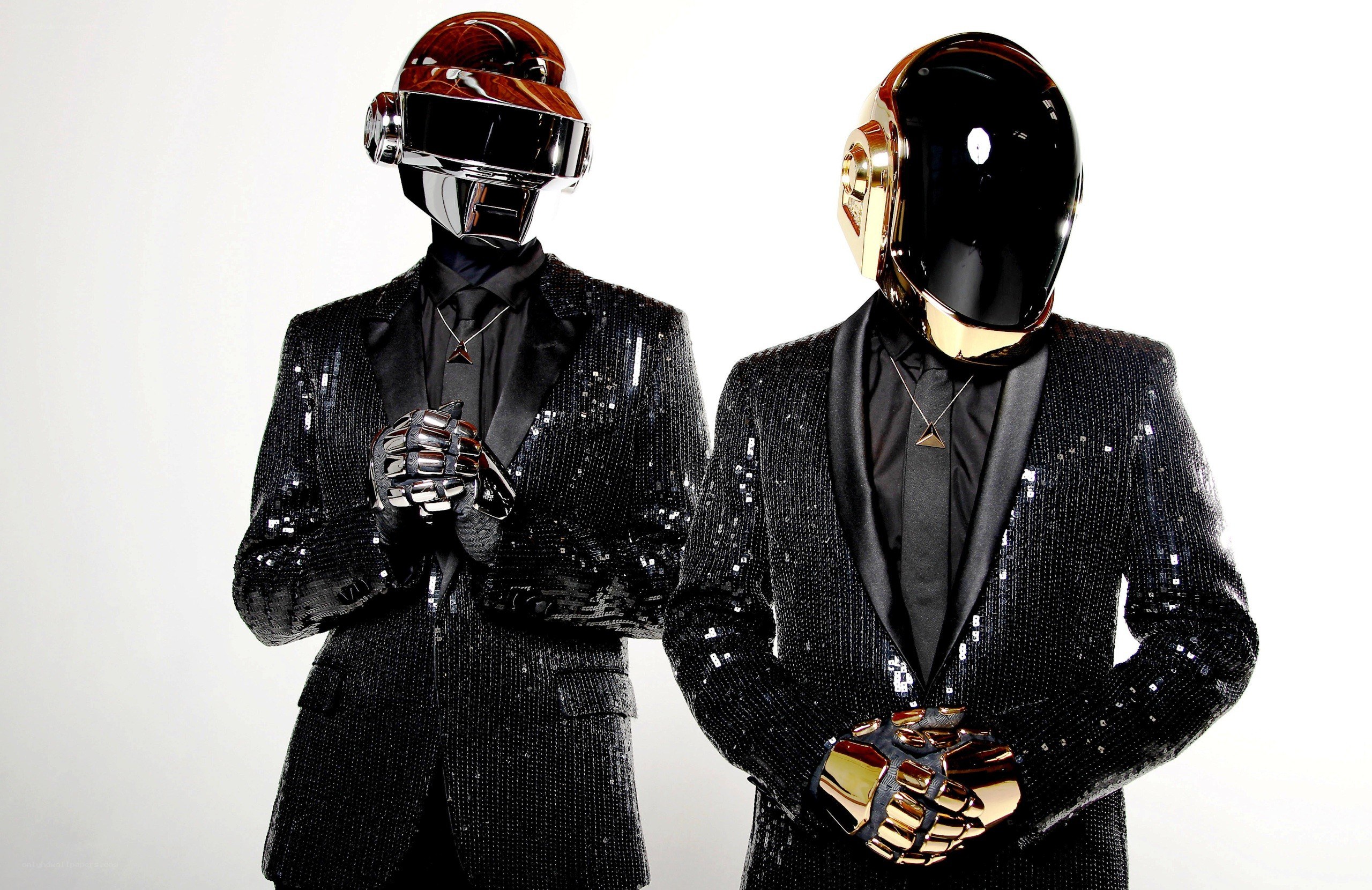 Daft Punk in sequined suits