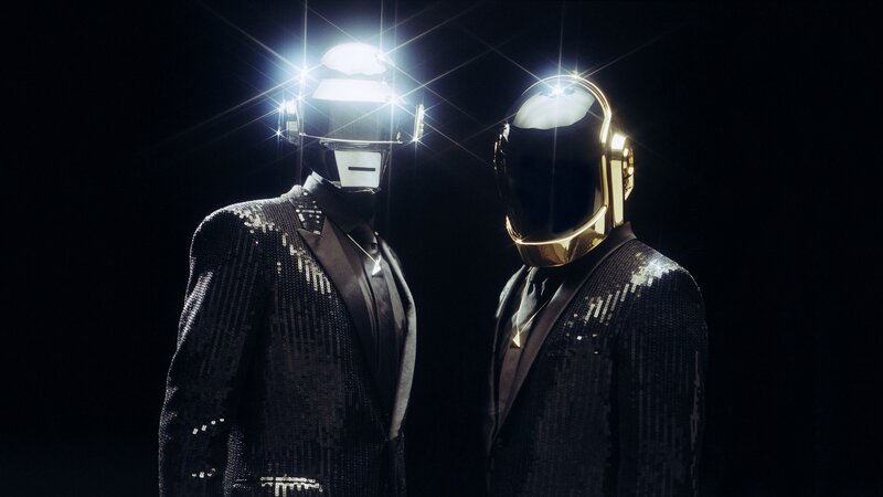 Daft Punk in sequined suits