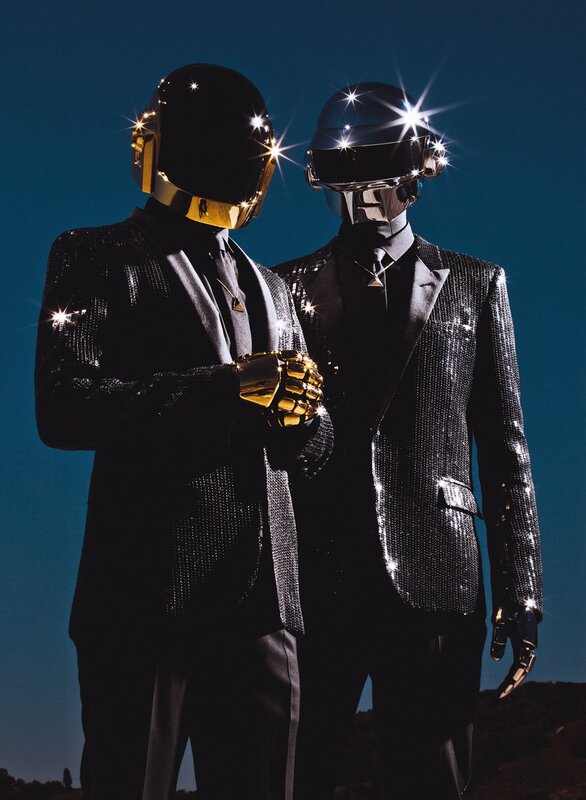Daft Punk in sequined suits