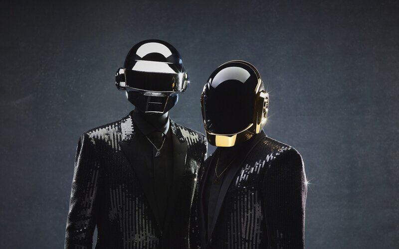 Daft Punk in sequined suits