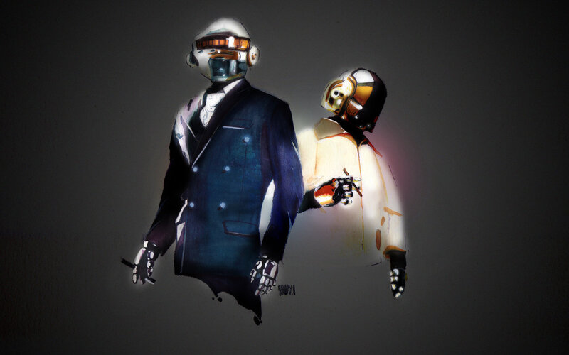 Daft Punk in suits