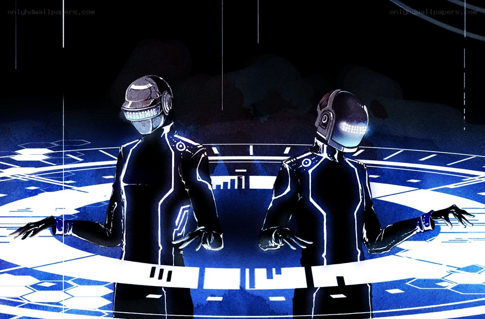 Daft Punk in Tron style