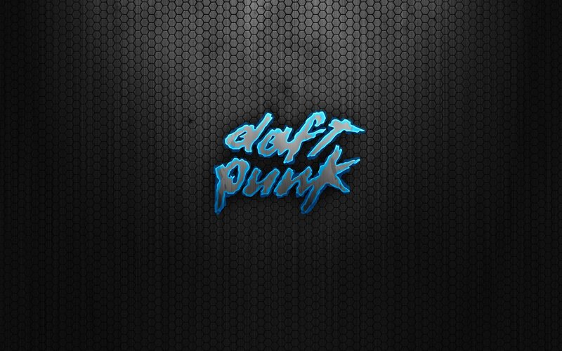 Daft Punk Logo — Black, Dark, Digital Art