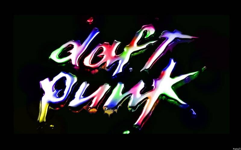 Daft Punk Logo — Black, Dark, Vibrant