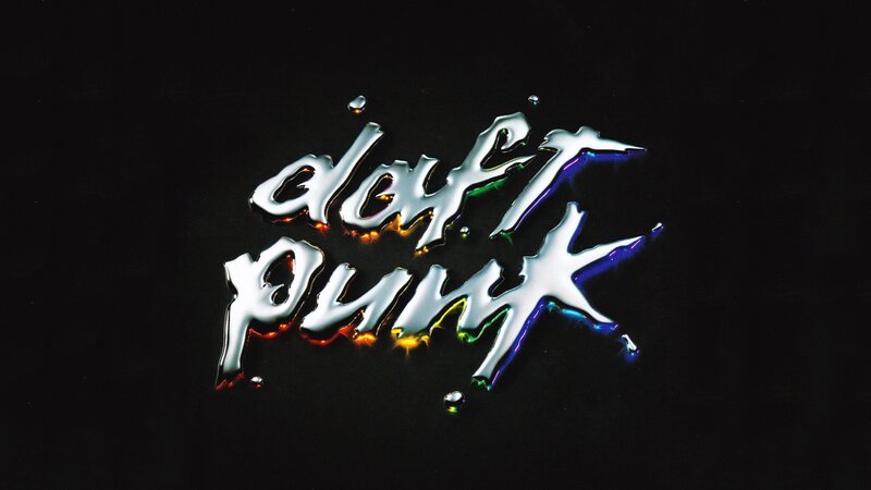 Daft Punk Logo — Black, Dramatic