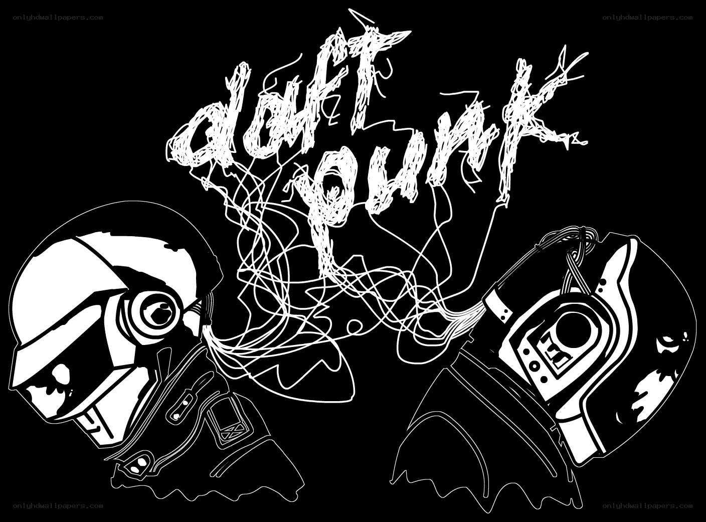 Daft Punk logo illustration