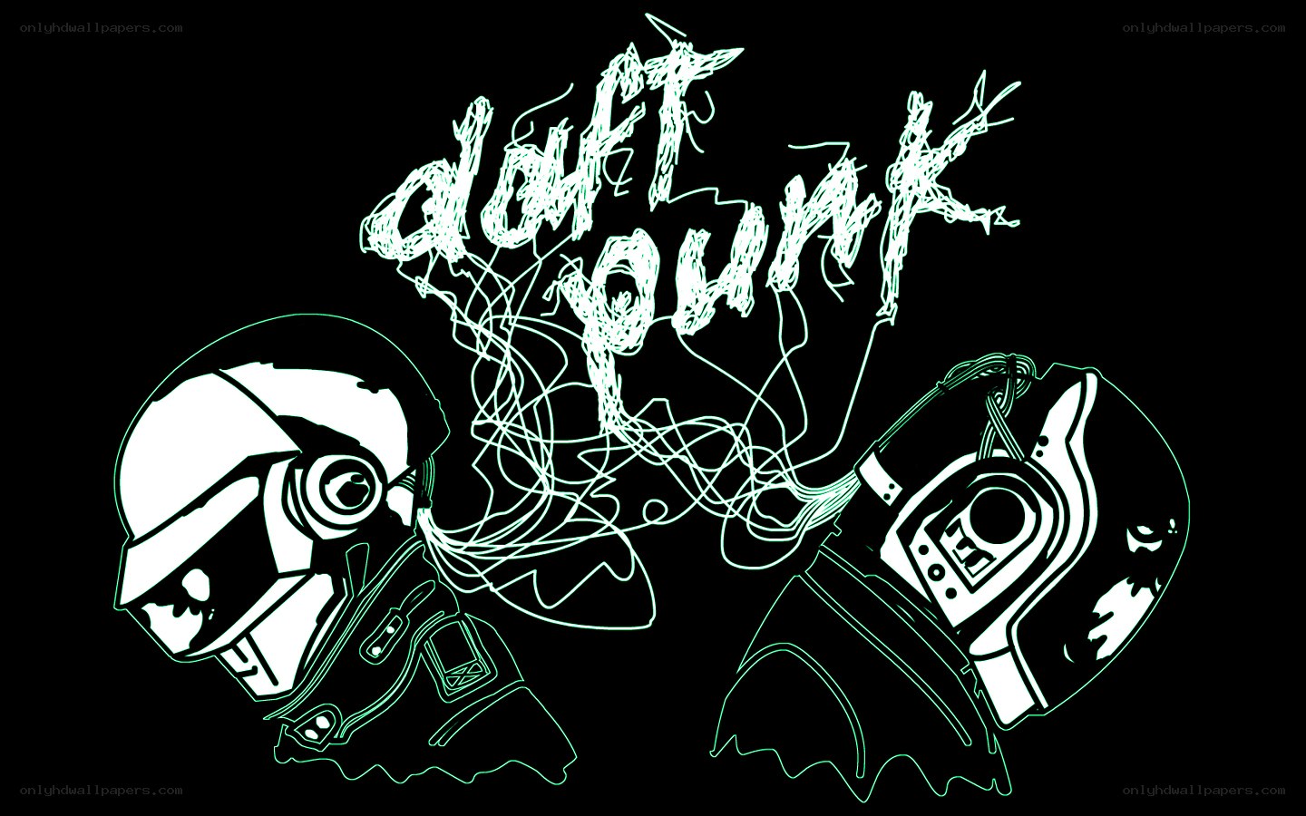 Daft Punk logo illustration
