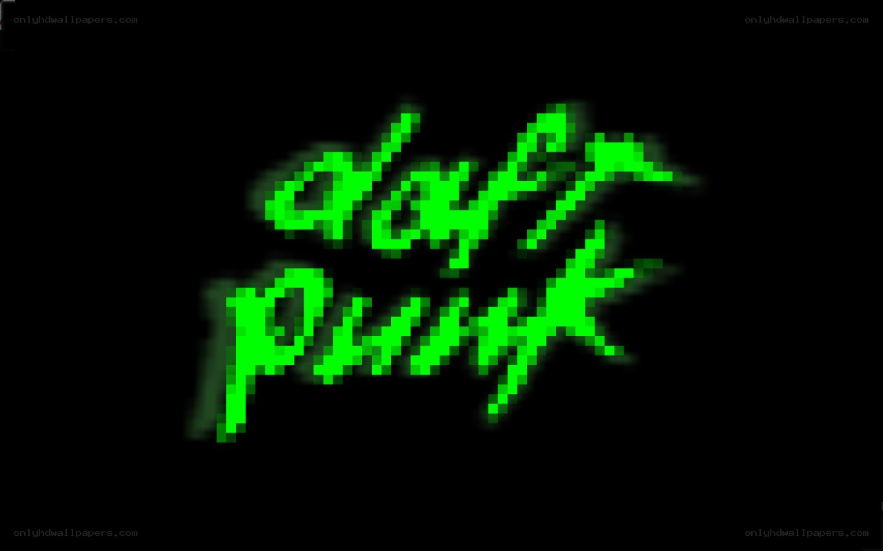 Daft Punk logo in green