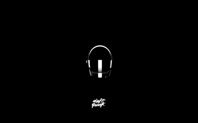Daft Punk logo on black