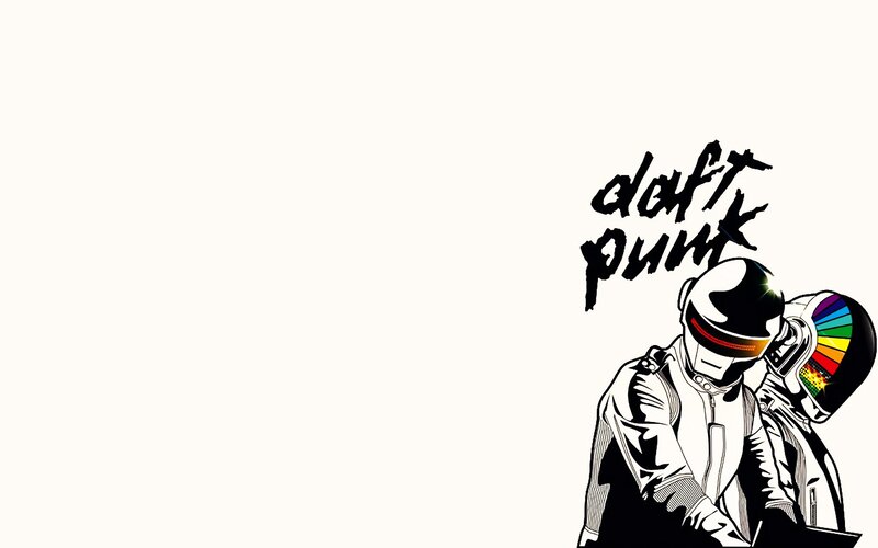 Daft Punk Members — Black, Stylized