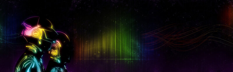 Daft Punk neon lights