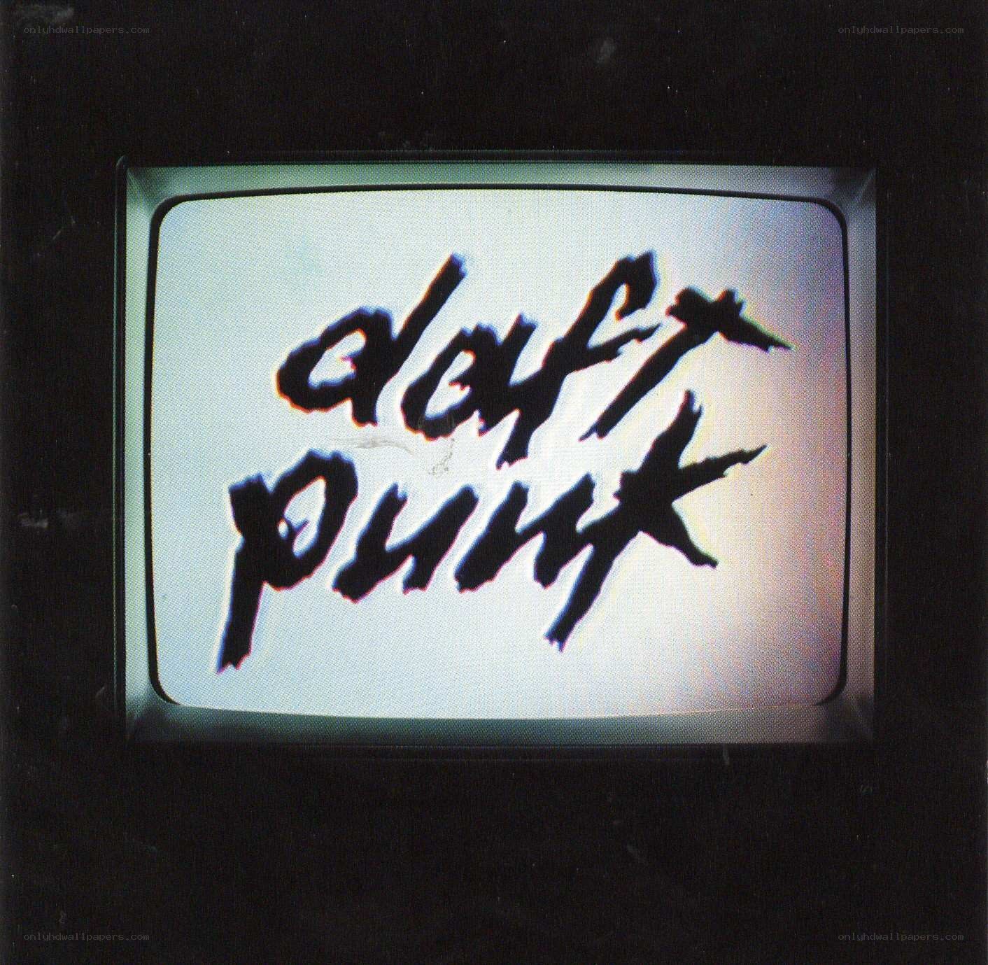 Daft Punk on a vintage TV