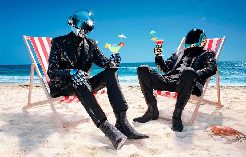 Daft Punk on the beach