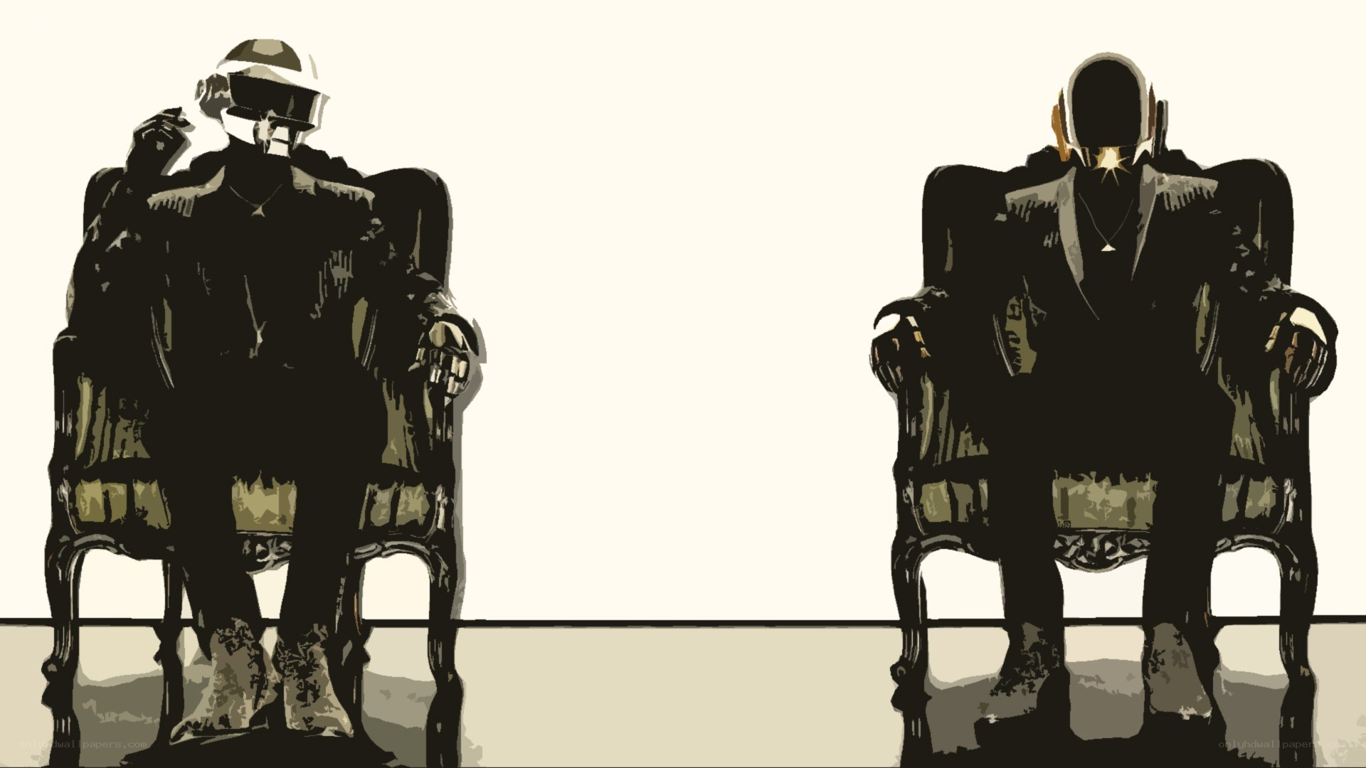 Daft Punk on thrones