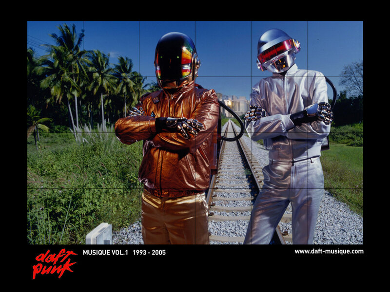 Daft Punk on train tracks