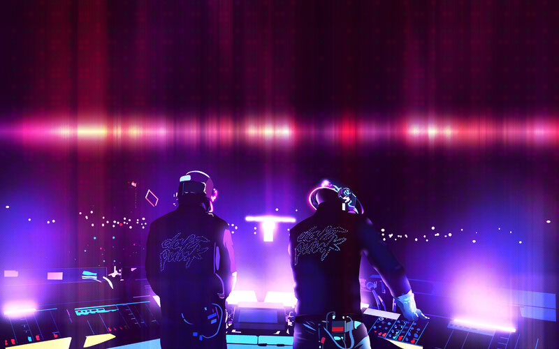 Daft Punk performing live