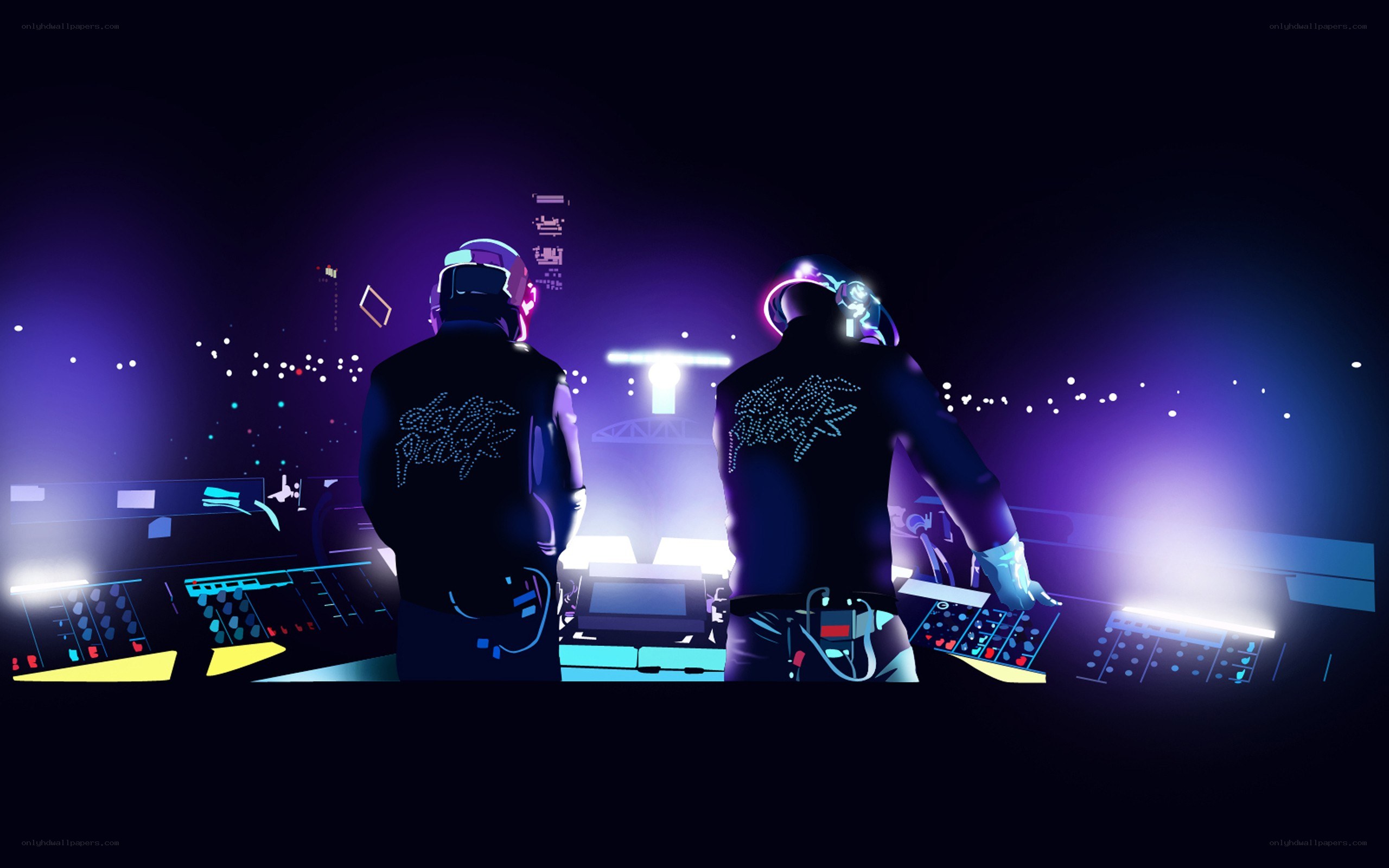 Daft Punk performing live