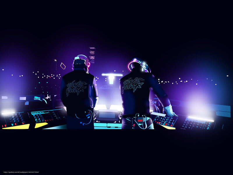 Daft Punk Performing — Purple