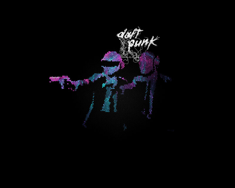 Daft Punk pixel art logo