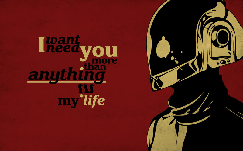 Daft Punk quote art