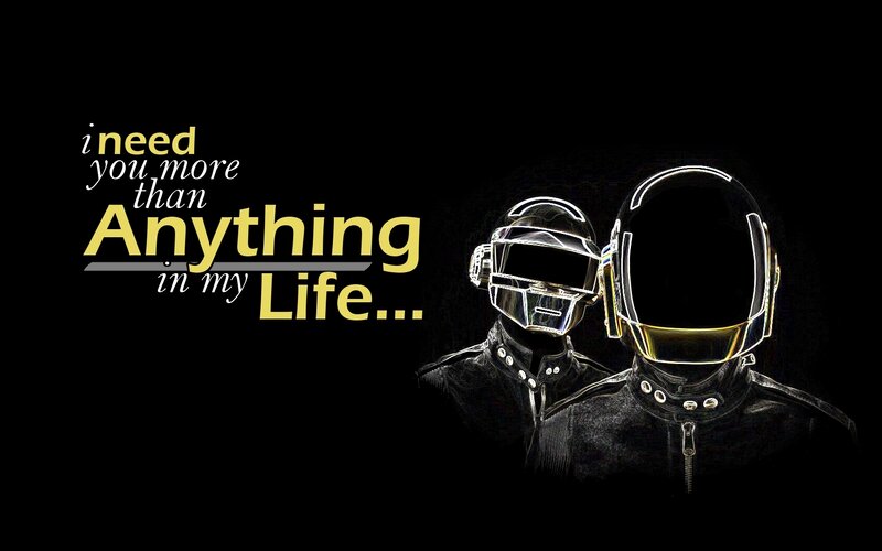 Daft Punk quote wallpaper