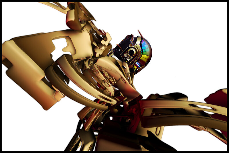 Daft Punk robot artwork