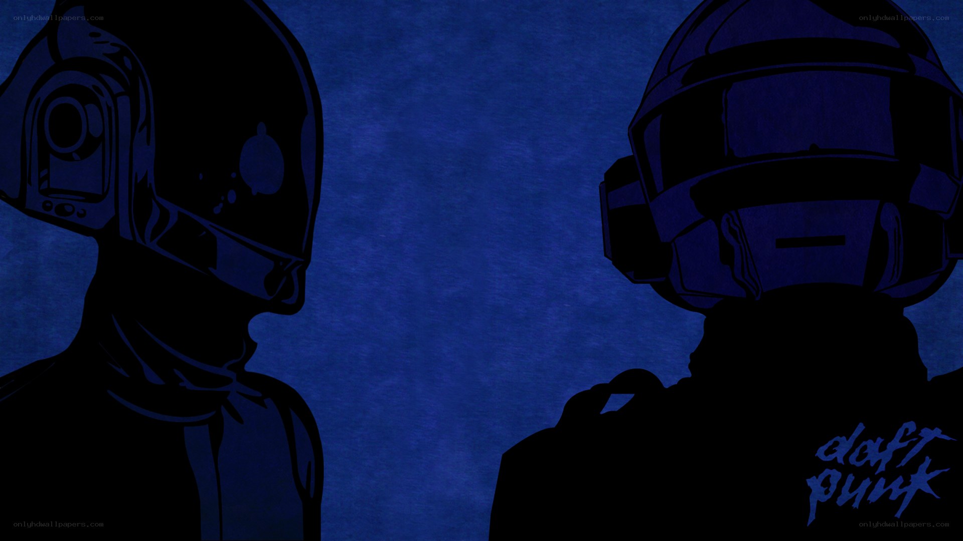 Daft Punk silhouette art