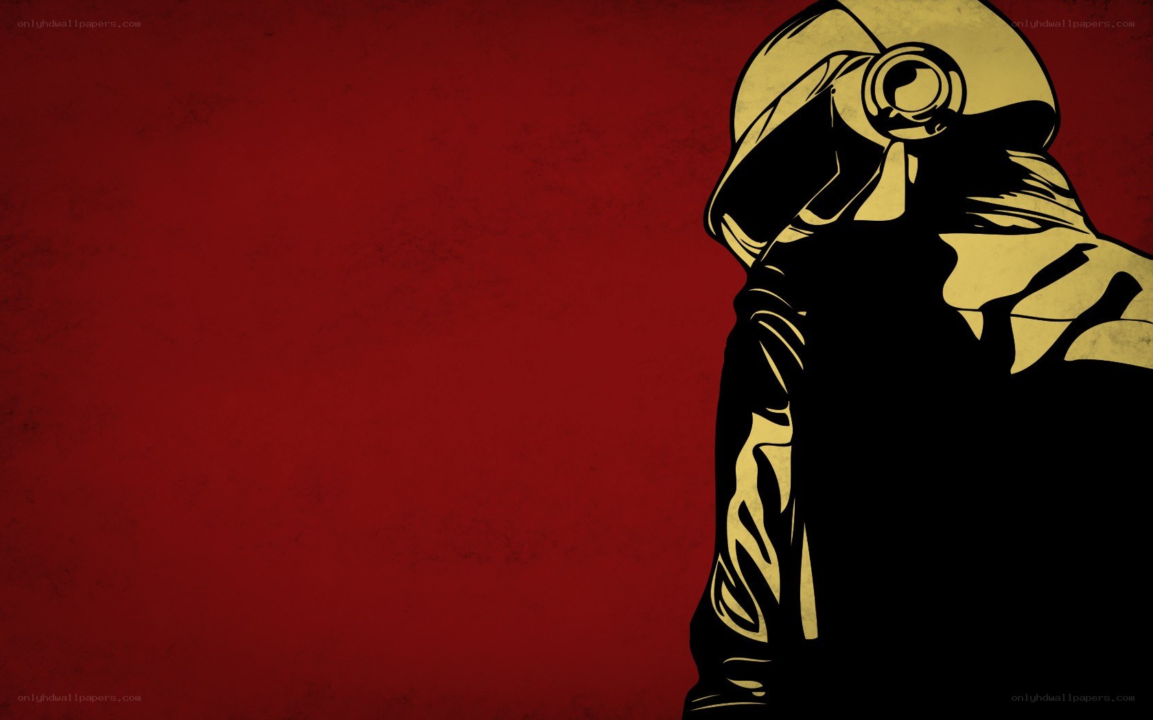 Daft Punk silhouette art