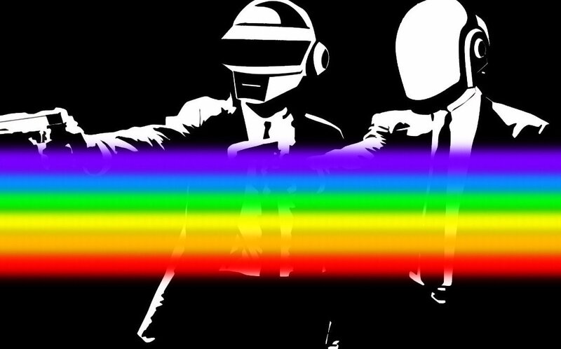 Daft Punk Silhouettes — Black, Dramatic