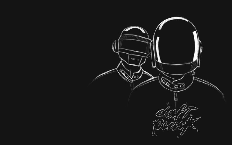 Daft Punk sketch artwork