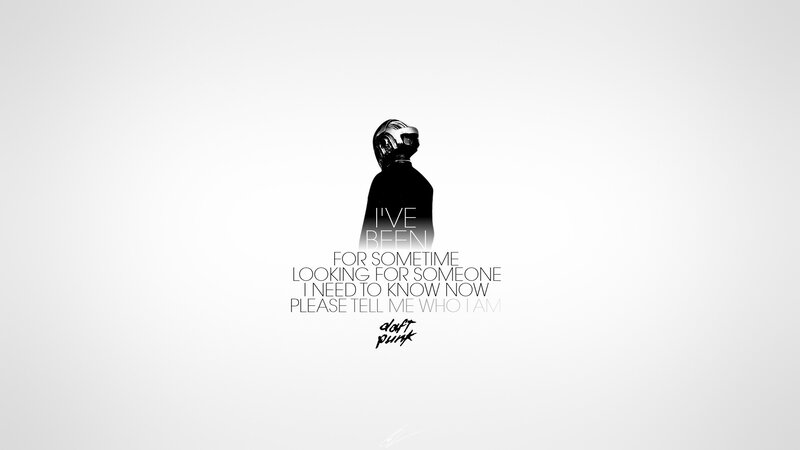 Daft Punk song lyrics wallpaper