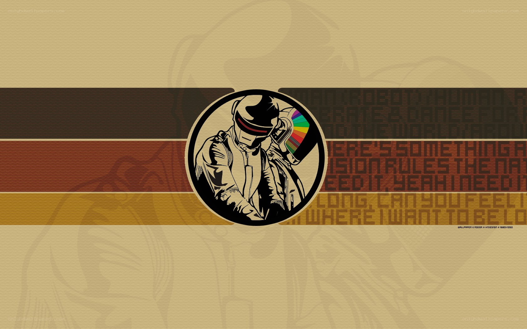 Daft Punk wallpaper art